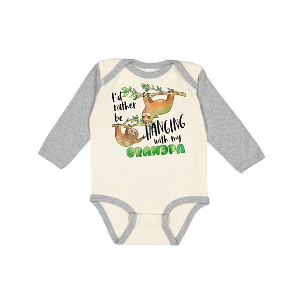 inktastic Grandpa is Worlds Best Hugger Long Sleeve Creeper inktastic Grandpa is Worlds Best Hugger Long Sleeve Creeper